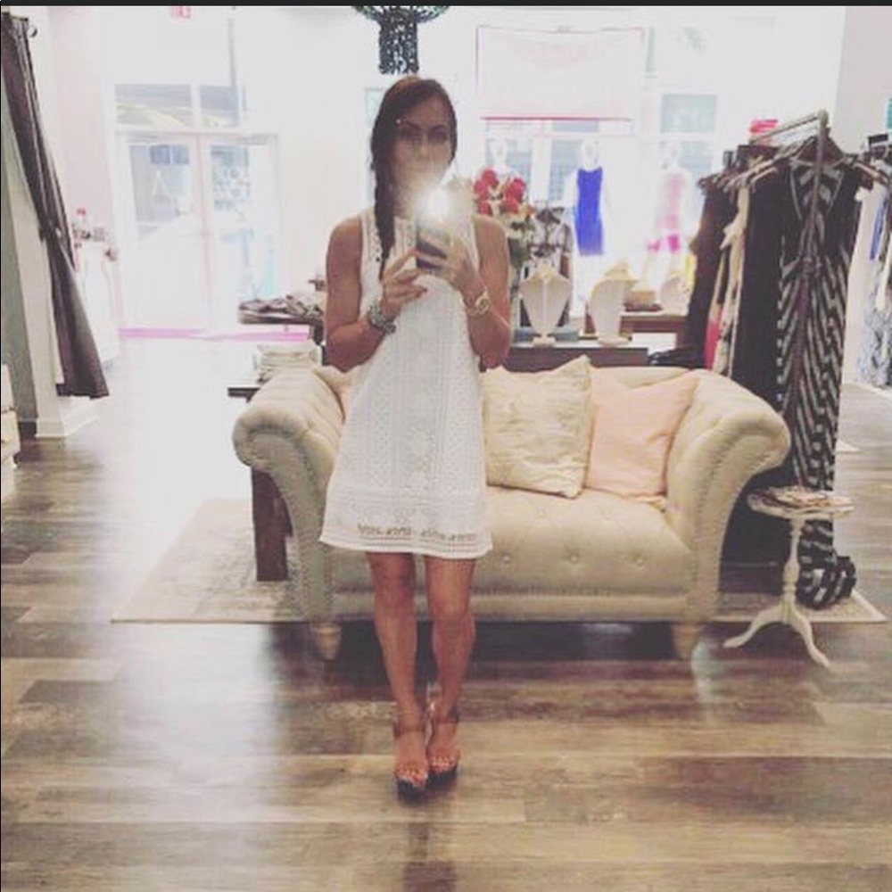 White lace dress